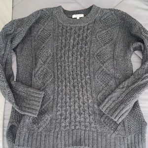 Cableknit sweater